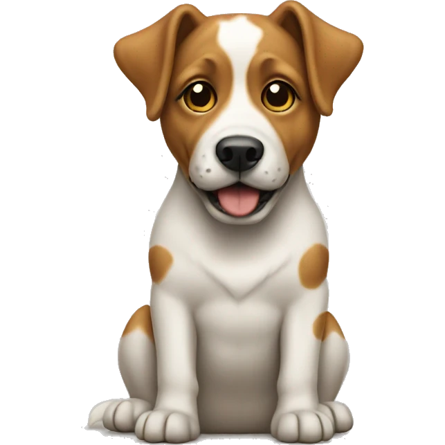 dog creating artwork emoji