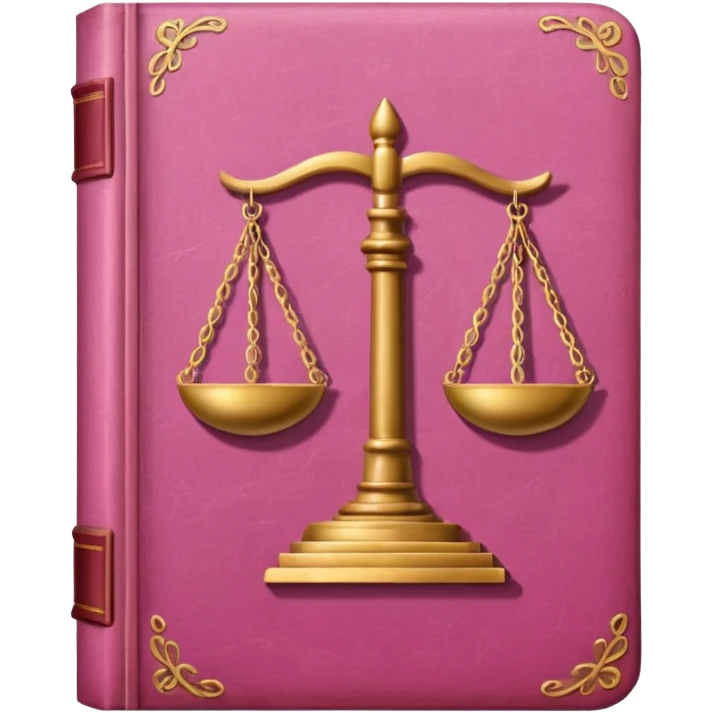 pink law book emoji