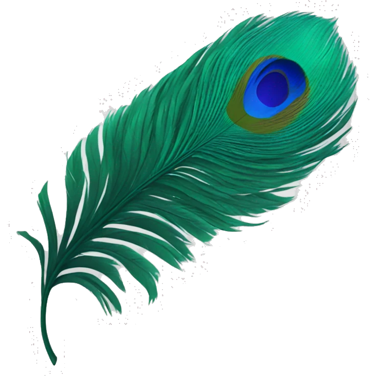 peacock feather emoji
