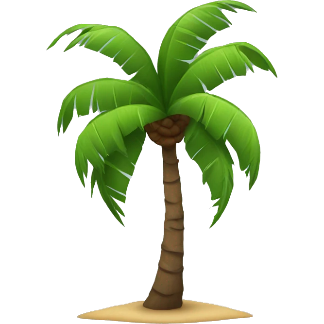 Coconut tree emoji
