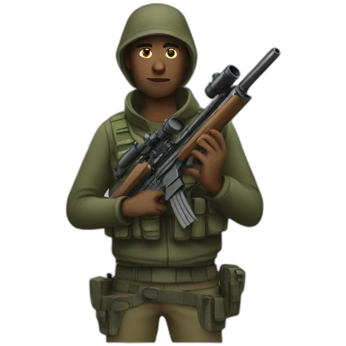 sniper with a rifle emoji