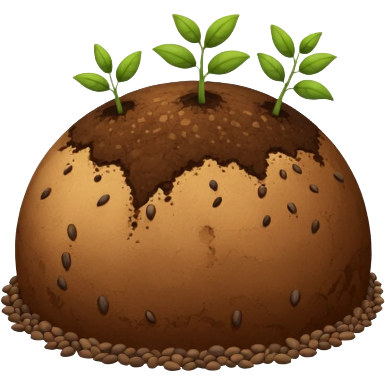 erde wird mit samen voll gemahct emoji