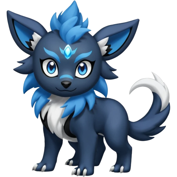 Luxio-Absol-Luxray-fusion (full body) emoji