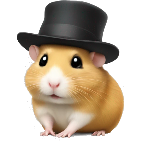 hamster with hat emoji