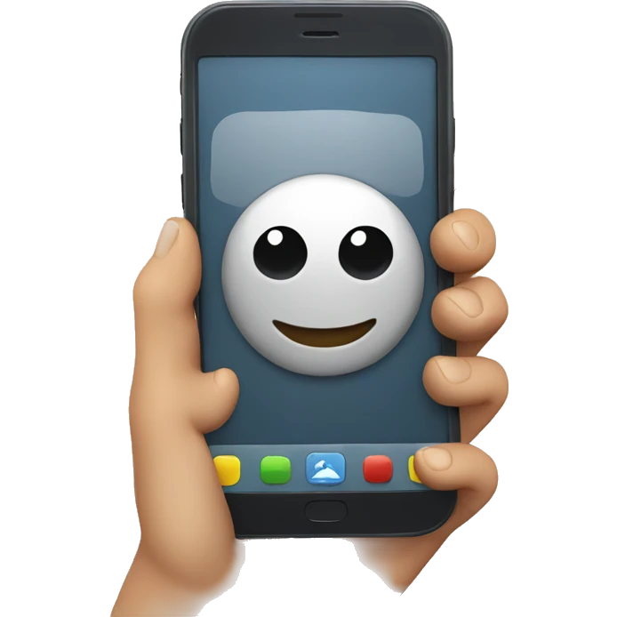 phone in hand emoji