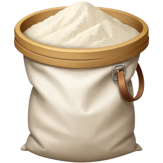 open bag of flour emoji
