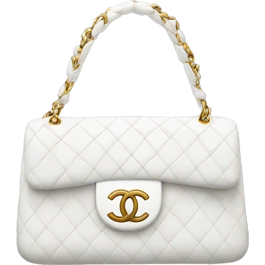 White Chanel bag emoji