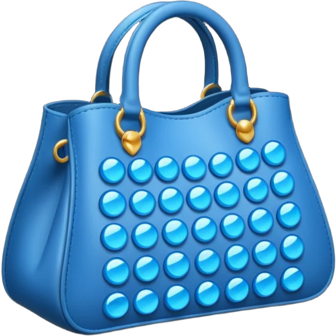 sac de pièces bleues emoji