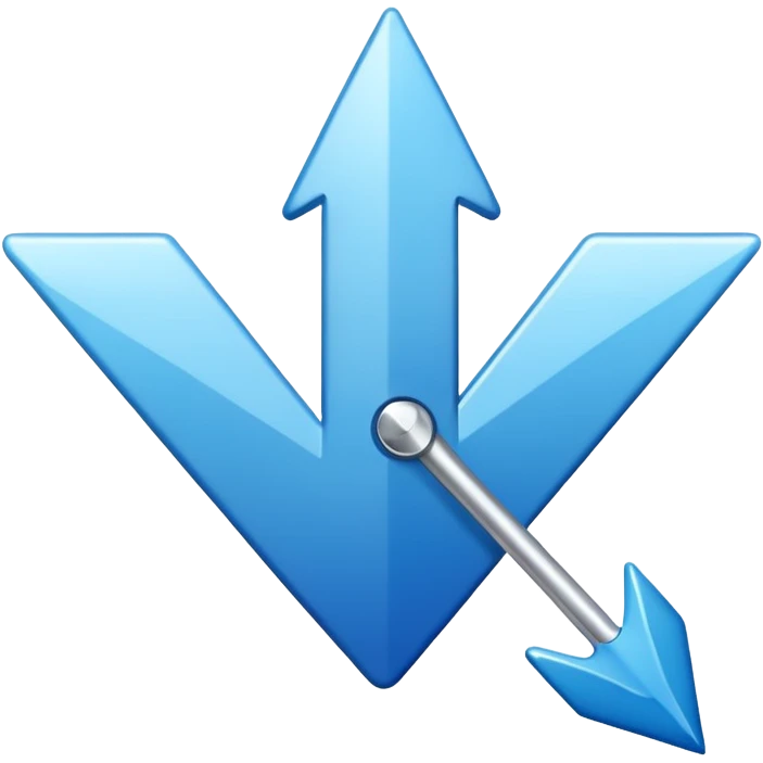 Verificado azul con la flecha blanca emoji