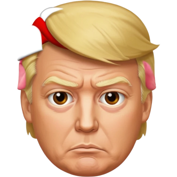 black donald trump emoji