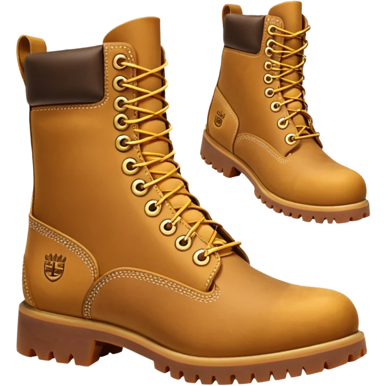 Сделай пару ботинок Timberland в классической расцветке emoji
