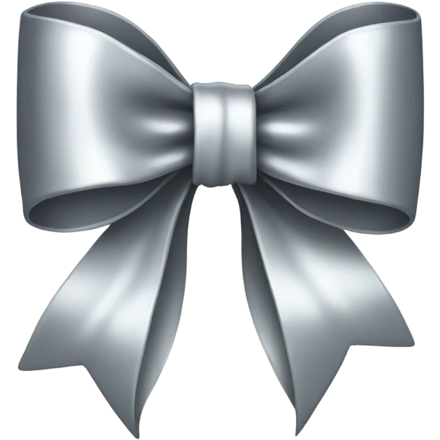 Silver bow emoji