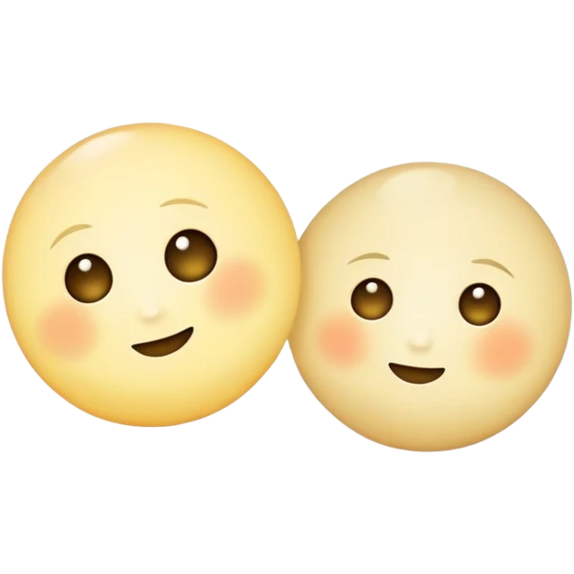 Two moons  emoji