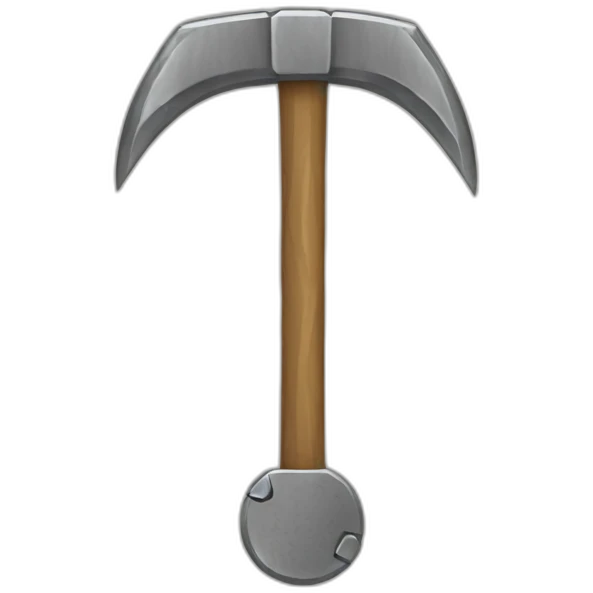 Pickaxe chain coin emoji