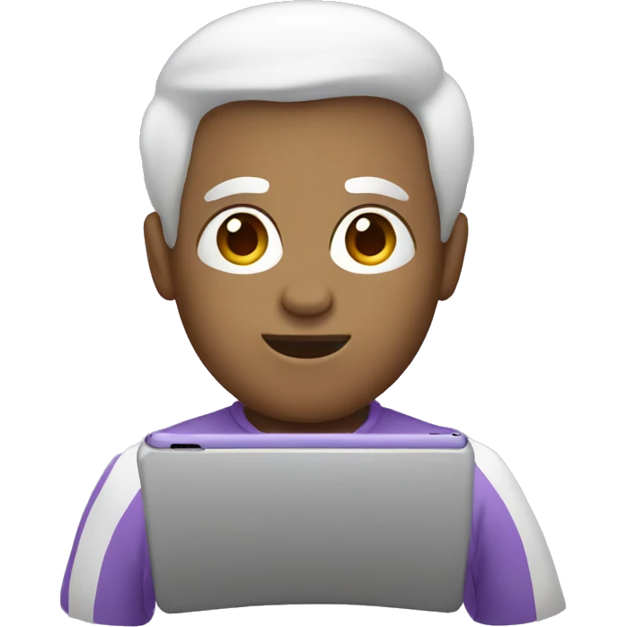 Lavender iPad  emoji