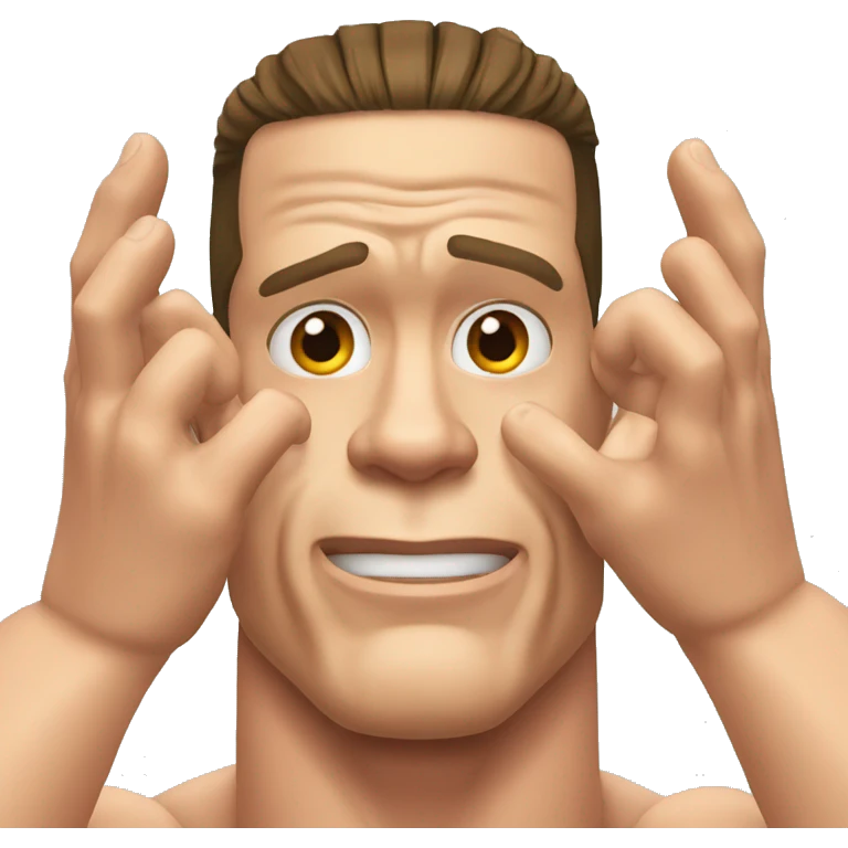John Cena hand in face emoji