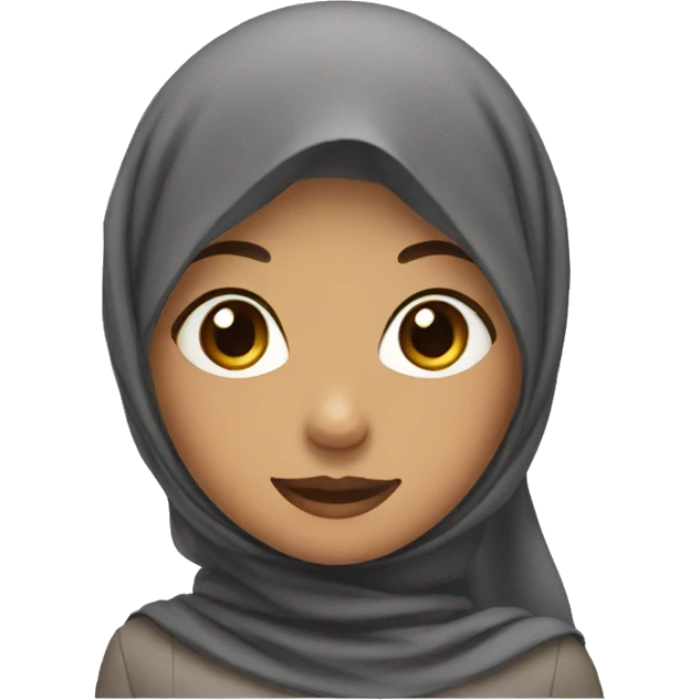 A girl with a hijab emoji