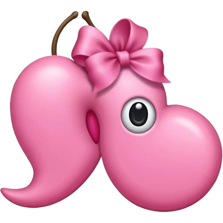 Laço rosa coquete emoji