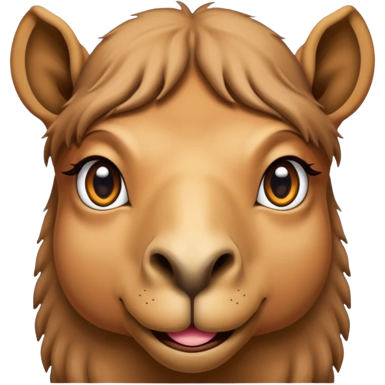 camel, just face different colored emoji