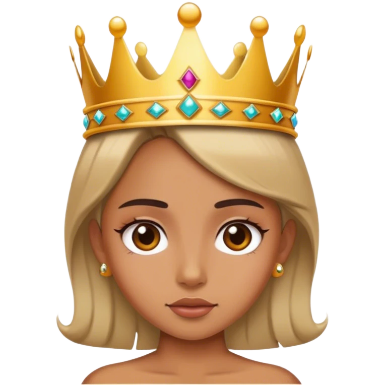 Girl with crown emoji