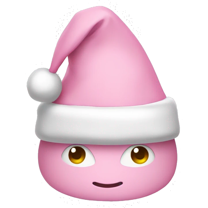 light pink santa hat emoji