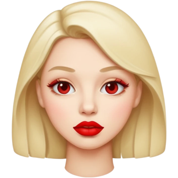 Kissing face with lipstick  emoji