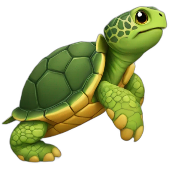 chat sur tortue emoji