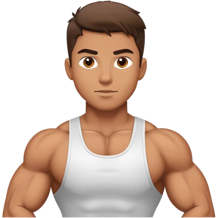 A gym boy in ego emoji
