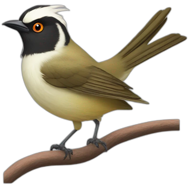 white eared bulbul emoji