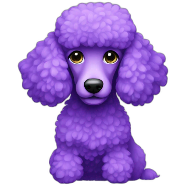 purple poodle emoji
