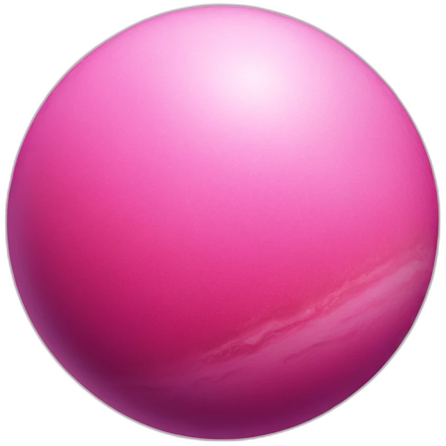 Planet pink emoji
