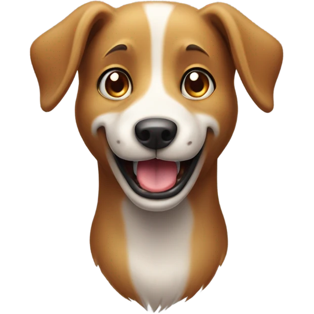 Dog mewing emoji
