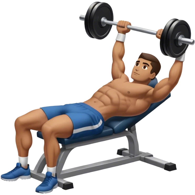 Double Dumbbell Incline Bench Press emoji