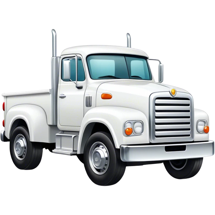 White truck car  emoji