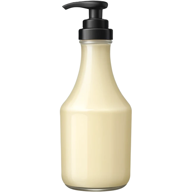 Creamy salad dressing bottle emoji