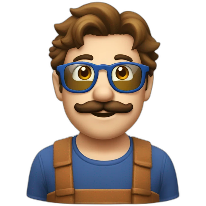 mario et des lunettes de soleil emoji