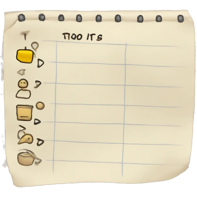 to do list check marked emoji