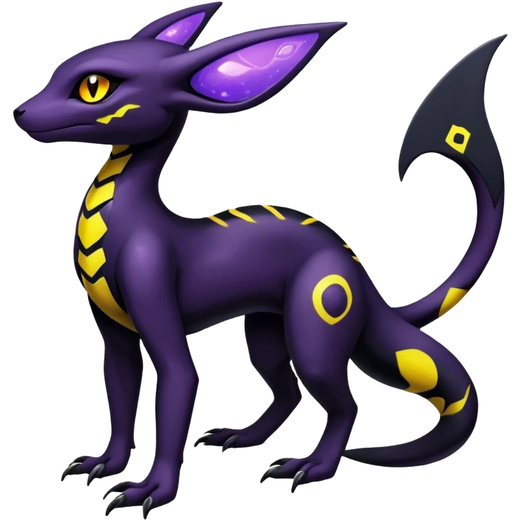 Salandit-Umbreon-Fakémon-hybrid-creature (full body)  emoji
