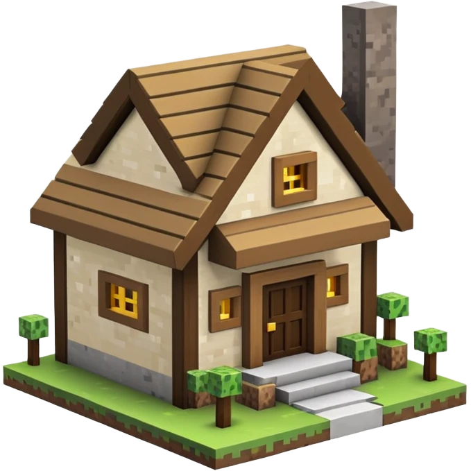 Minecraft house emoji