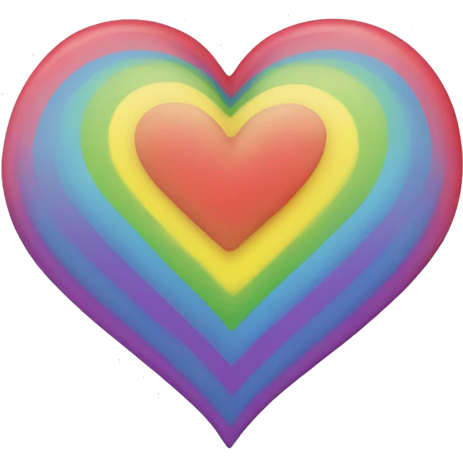 Rainbow love heart  emoji