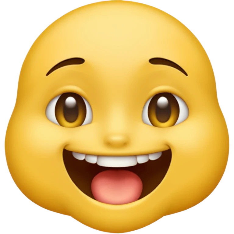 Classic yellow emoji biting bottom lip emoji