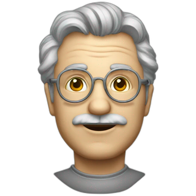 Albert Eistein with photoelectric effect emoji