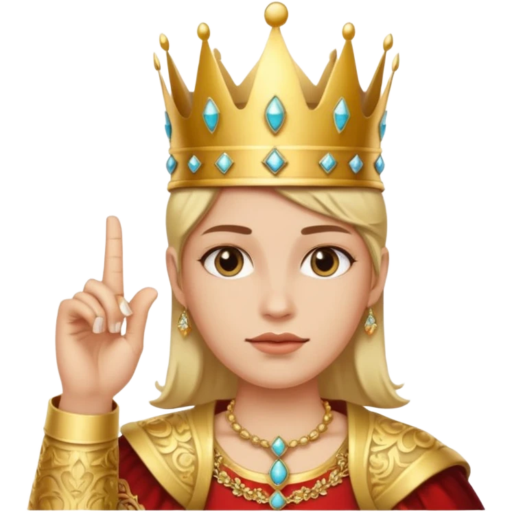 🖕🏻+👑 emoji
