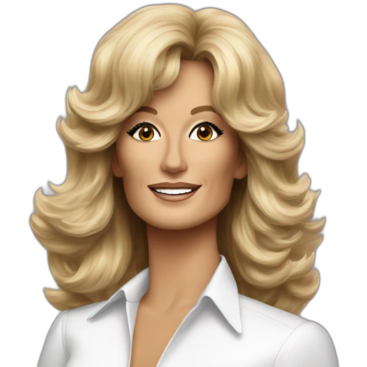 Farrah Fawcett emoji