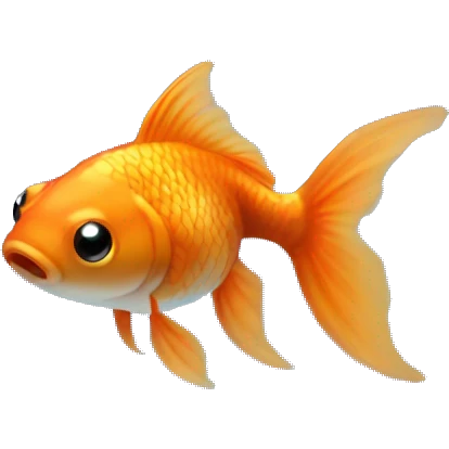 A goldfish in a fishbowl  emoji