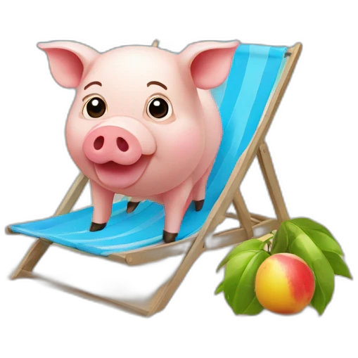 PiG on the beach emoji