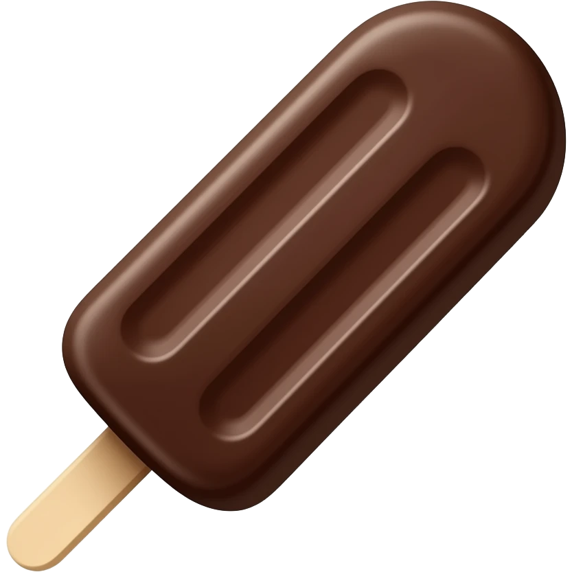 Chocolate skinny popsicle emoji