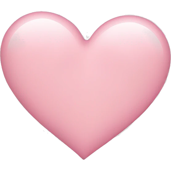 light pink heart emoji