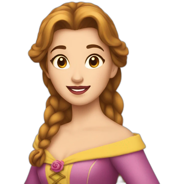 Belle et la bête emoji