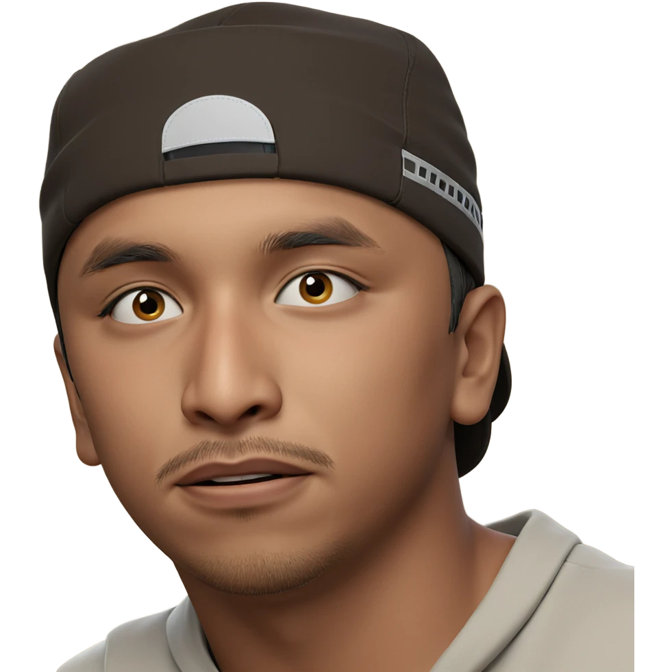 mysterious boy in a hat emoji